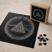 Pink Floyd Puzzle - Viking Valknut Dark Side Of The Moon Pink Floyd Puzzle - Viking Valknut Dark Side Of The Moon