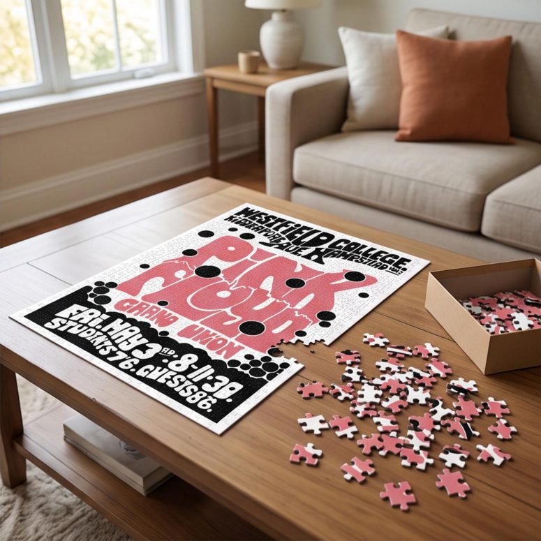 Pink Floyd Puzzle - Westfield College Hampstead Concert 1968 Pink Floyd Puzzle - Westfield College Hampstead Concert 1968