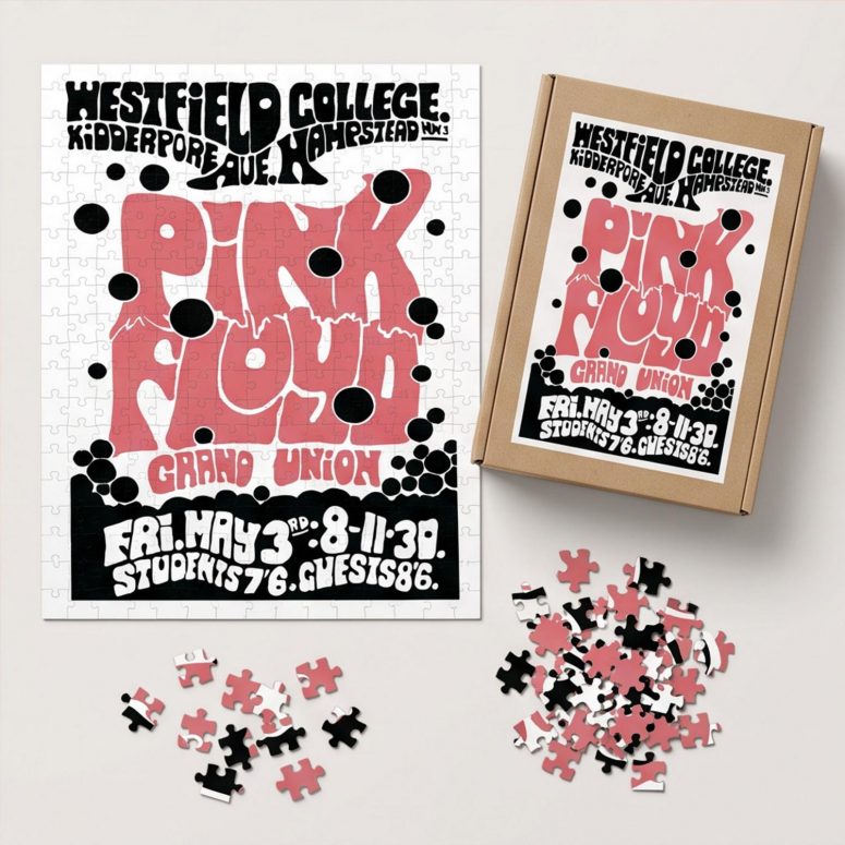 Pink Floyd Puzzle - Westfield College Hampstead Concert 1968 Pink Floyd Puzzle - Westfield College Hampstead Concert 1968