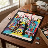 Pink Floyd Puzzle - Wish You Were Here Animals Atom Mother Psychedelic Art Pink Floyd Puzzle - Wish You Were Here Animals Atom Mother Psychedelic Art