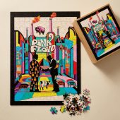 Pink Floyd Puzzle - Wish You Were Here Animals Atom Mother Psychedelic Art Pink Floyd Puzzle - Wish You Were Here Animals Atom Mother Psychedelic Art