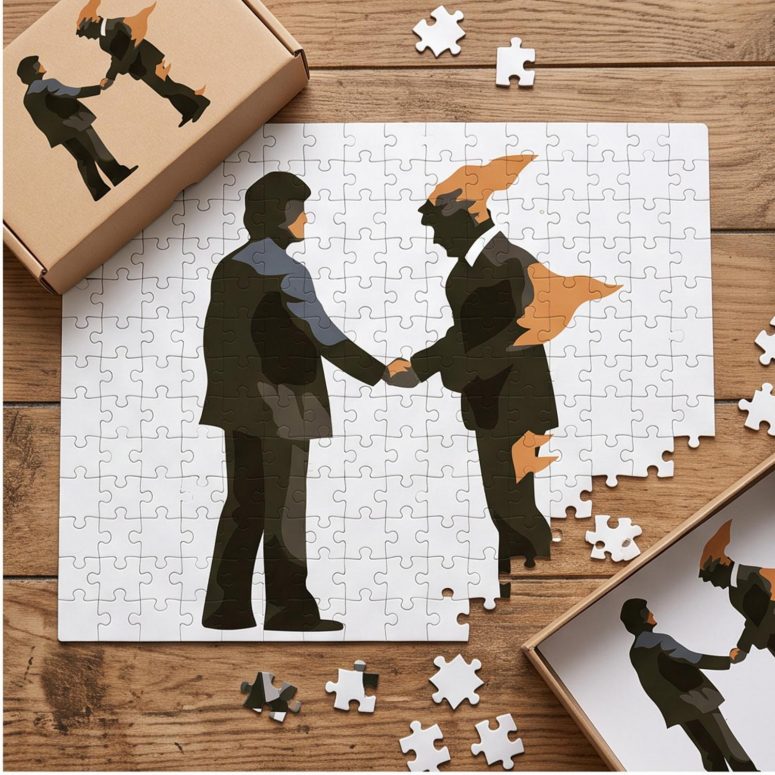 Pink Floyd Puzzle - Wish You Were Here Burning Man Pink Floyd Puzzle - Wish You Were Here Burning Man