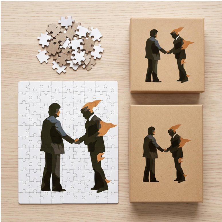 Pink Floyd Puzzle - Wish You Were Here Burning Man Pink Floyd Puzzle - Wish You Were Here Burning Man