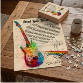 Pink Floyd Puzzle - Wish You Were Here Pink Floyd Sign Guitar