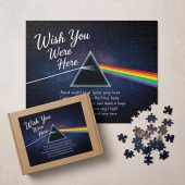 Pink Floyd Puzzle - Wish You Were Here With Guitar Typography And Signatures