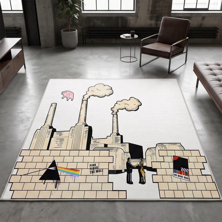 Pink Floyd Rug - Album Art DSOTM Animals The Wall