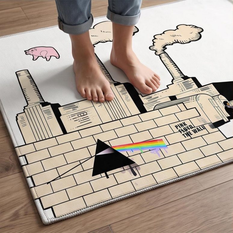 Pink Floyd Rug - Album Art DSOTM Animals The Wall