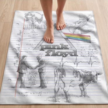 Pink Floyd Rug - Album Collage Sketch