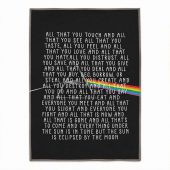 Pink Floyd Rug - All that you touch and all that you see Eclipse Lyrics