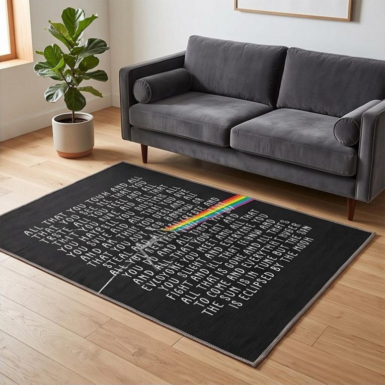 Pink Floyd Rug - All that you touch and all that you see Eclipse Lyrics