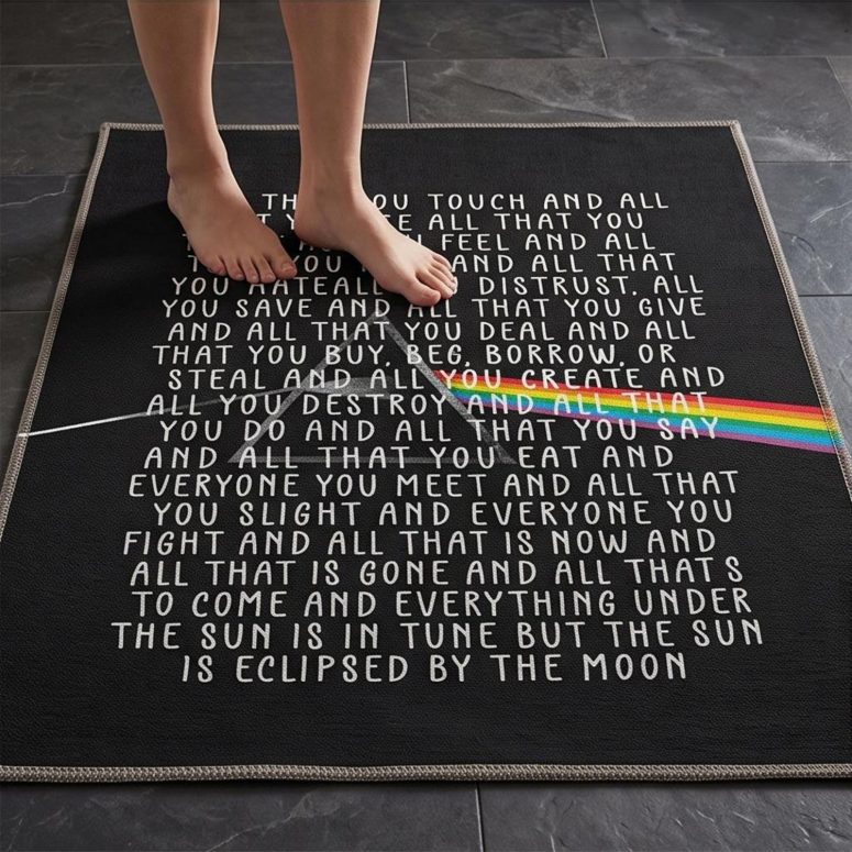 Pink Floyd Rug - All that you touch and all that you see Eclipse Lyrics