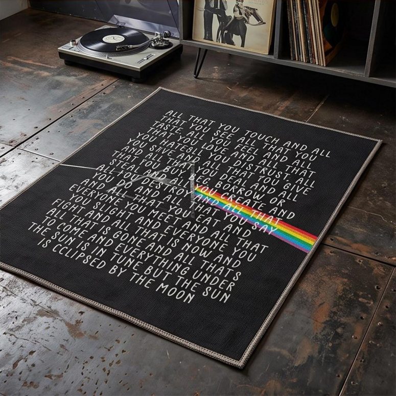 Pink Floyd Rug - All that you touch and all that you see Eclipse Lyrics