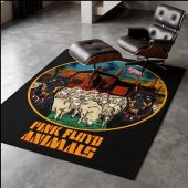 Pink Floyd Rug - Animals Dog Sheep Pig trippy Pink Floyd Rug - Animals Dog Sheep Pig trippy