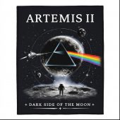 Pink Floyd Rug - Artemis II Dark Side of the Moon Space Mission