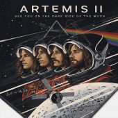 Pink Floyd Rug - Artemis II See You On The Dark Side Of The Moon