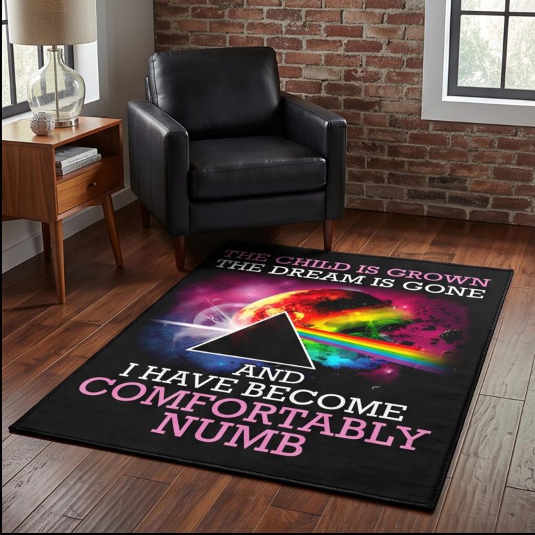 Pink Floyd Rug - Comfortably Numb The Child Is Grown The Dream Is Gone