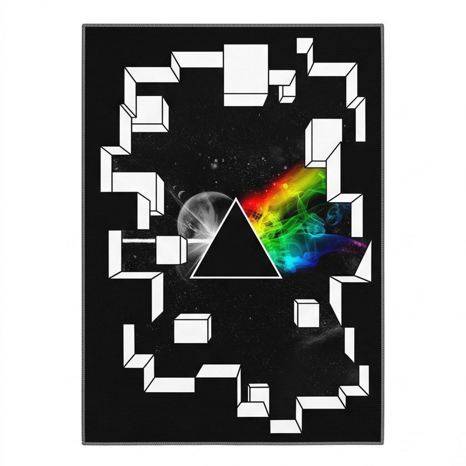 Pink Floyd Rug - Dark Side of the Moon Galaxy Break Wall Pink Floyd Rug - Dark Side of the Moon Galaxy Break Wall