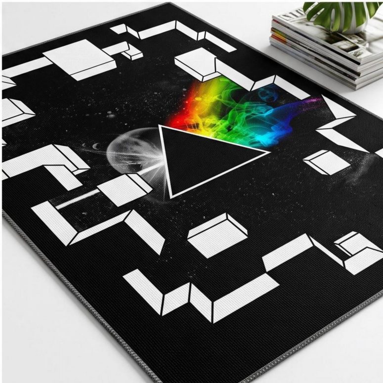 Pink Floyd Rug - Dark Side of the Moon Galaxy Break Wall Pink Floyd Rug - Dark Side of the Moon Galaxy Break Wall