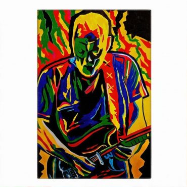 Pink Floyd Rug - David Gilmour Legend Abstract Art