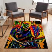 Pink Floyd Rug - David Gilmour Legend Abstract Art Pink Floyd Rug - David Gilmour Legend Abstract Art