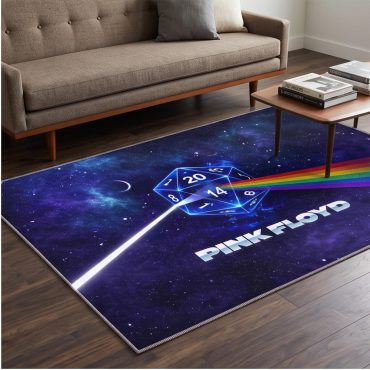 Pink Floyd Rug - DSOTM x Dungeons and Dragons Dice