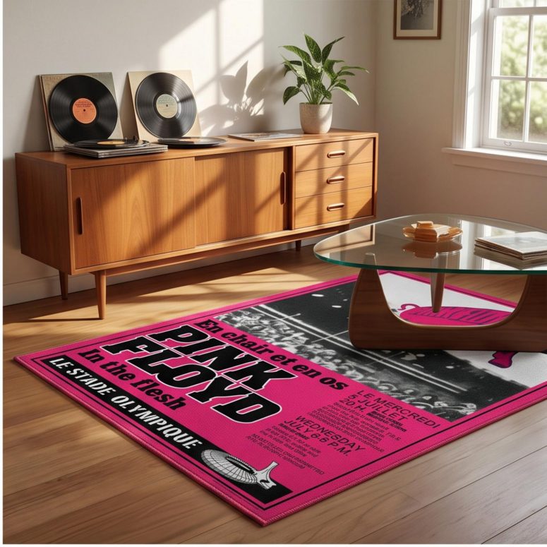 Pink Floyd Rug - En Chair Et En Os Le Stade Olympique In The Flesh Concert Pink Floyd Rug - En Chair Et En Os Le Stade Olympique In The Flesh Concert