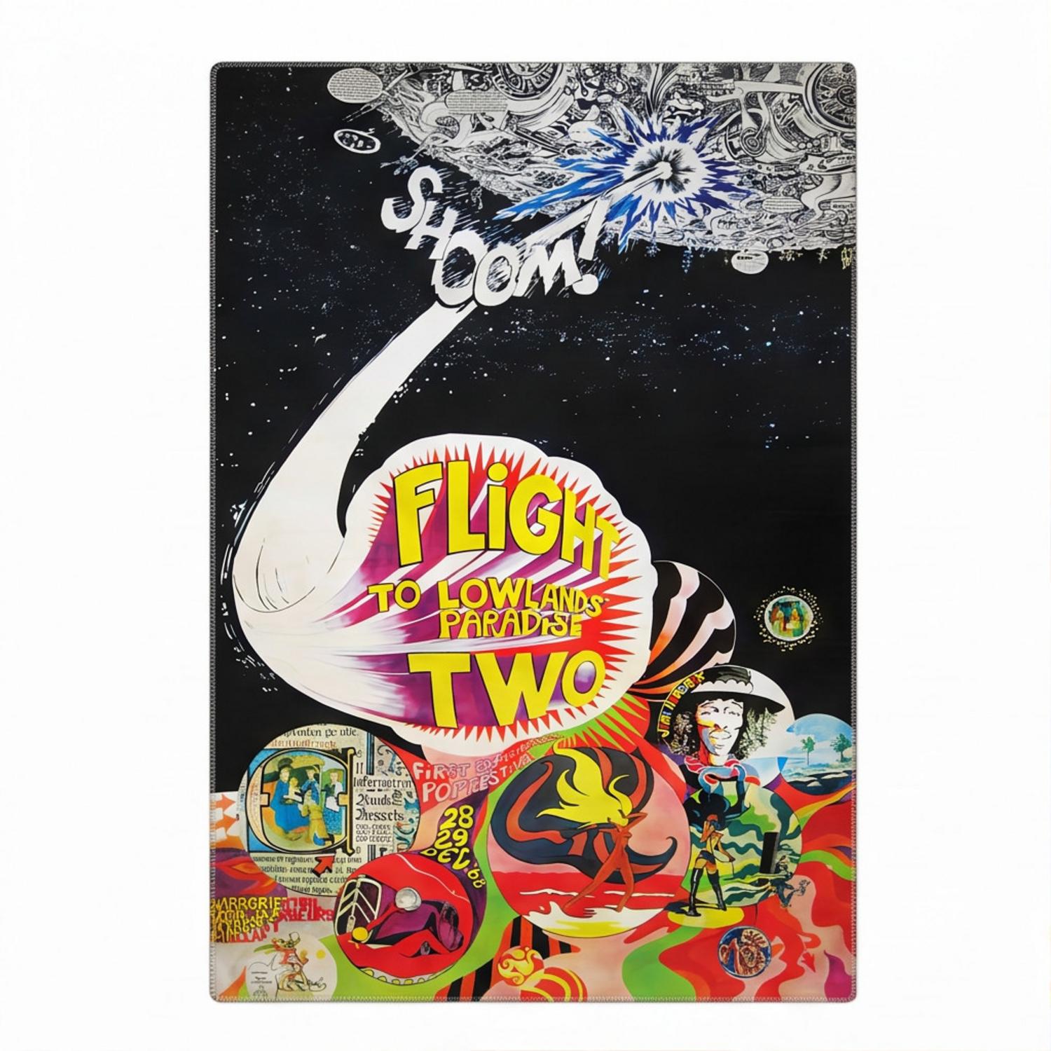 Pink Floyd Rug - Flight To Lowlands Paradise Two Pink Floyd 1968 Pink Floyd Rug - Flight To Lowlands Paradise Two Pink Floyd 1968