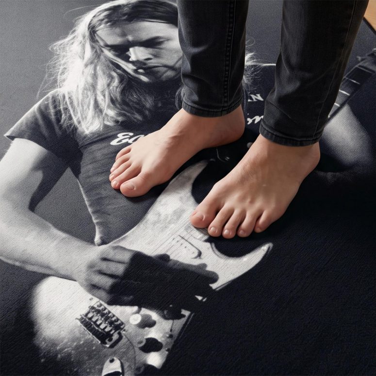 Pink Floyd Rug - Gilmour at Earls Court with the Black Strat 1973 Pink Floyd Rug - Gilmour at Earls Court with the Black Strat 1973