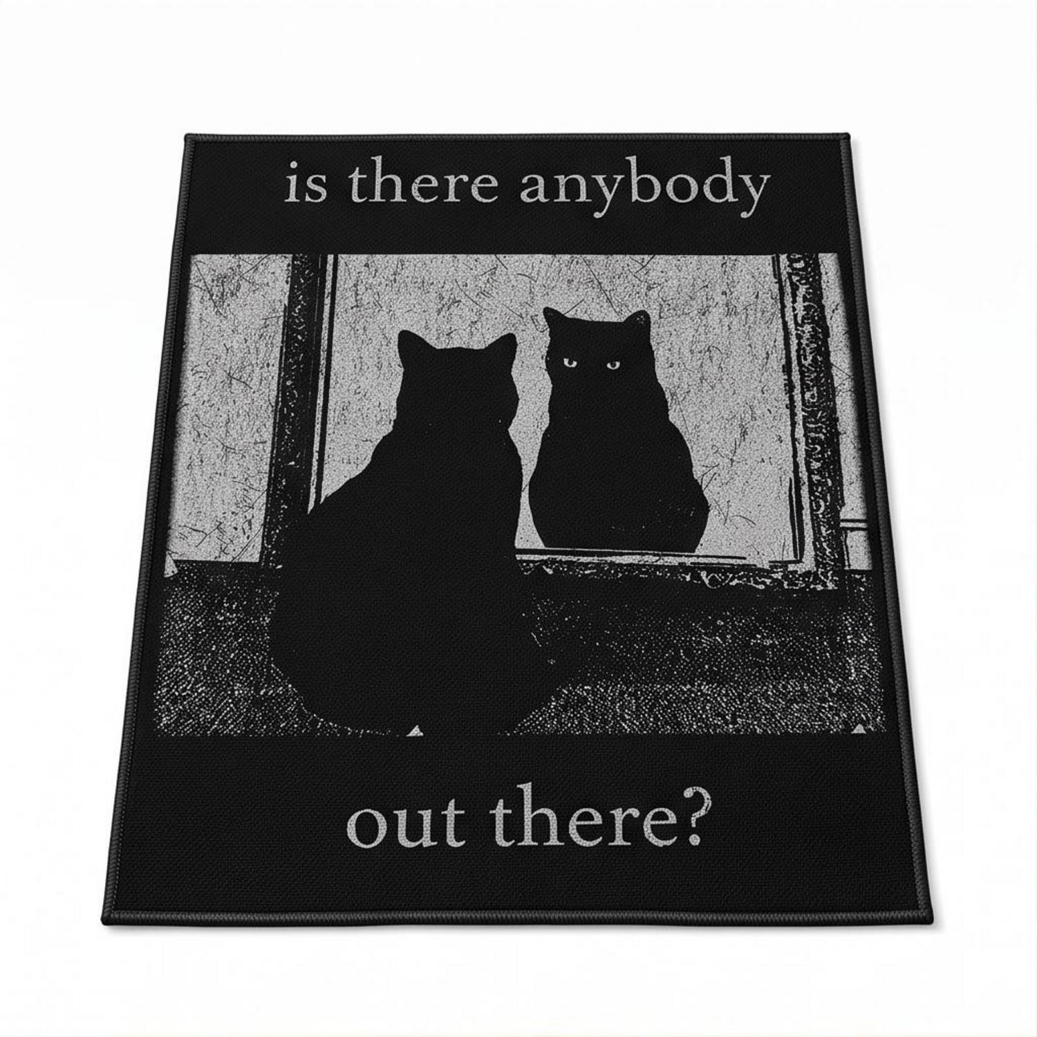 Pink Floyd Rug - Is There Any Body Out There Funny Witchy Cat Pink Floyd Rug - Is There Any Body Out There Funny Witchy Cat