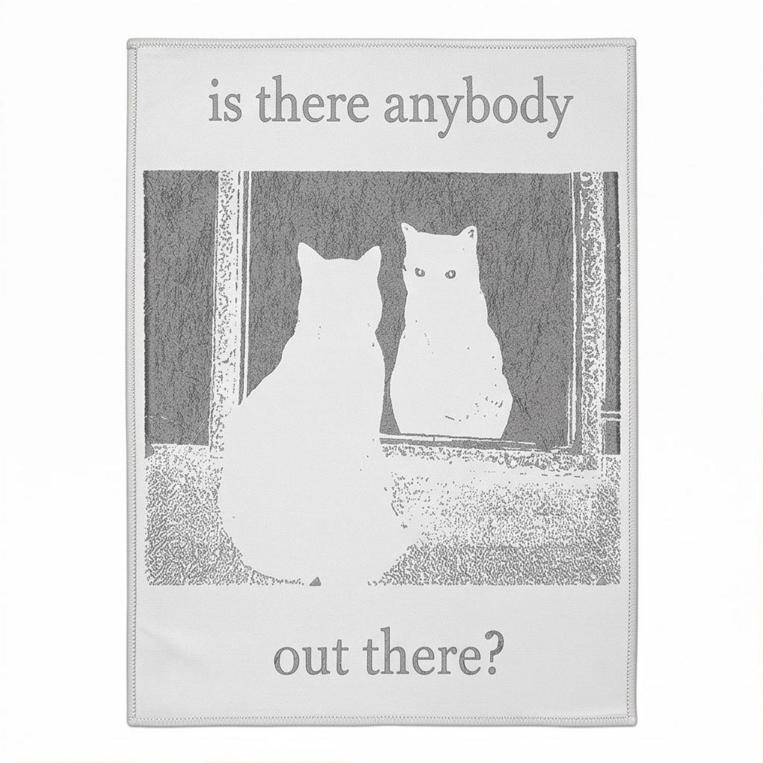 Pink Floyd Rug - Is There Any Body Out There Funny Witchy Cat Pink Floyd Rug - Is There Any Body Out There Funny Witchy Cat