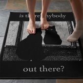 Pink Floyd Rug - Is There Any Body Out There Funny Witchy Cat Pink Floyd Rug - Is There Any Body Out There Funny Witchy Cat