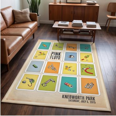 Pink Floyd Rug - Knebworth Park Bicycle Parts 1975