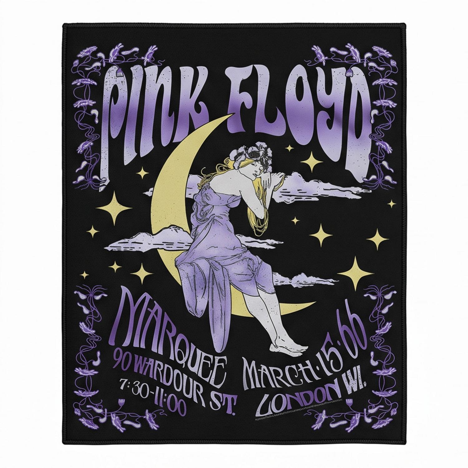 Pink Floyd Rug - Moon Girl Marquee March 15 66 London Pink Floyd Rug - Moon Girl Marquee March 15 66 London