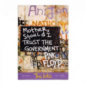 Pink Floyd Rug - Mother Should I Trust The Government Berlin Wall 1990
