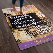 Pink Floyd Rug - Mother Should I Trust The Government Berlin Wall 1990 Pink Floyd Rug - Mother Should I Trust The Government Berlin Wall 1990