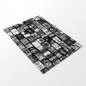 Pink Floyd Rug - Pink Floyd Artwork Poster Collage Black White