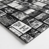 Pink Floyd Rug - Pink Floyd Artwork Poster Collage Black White