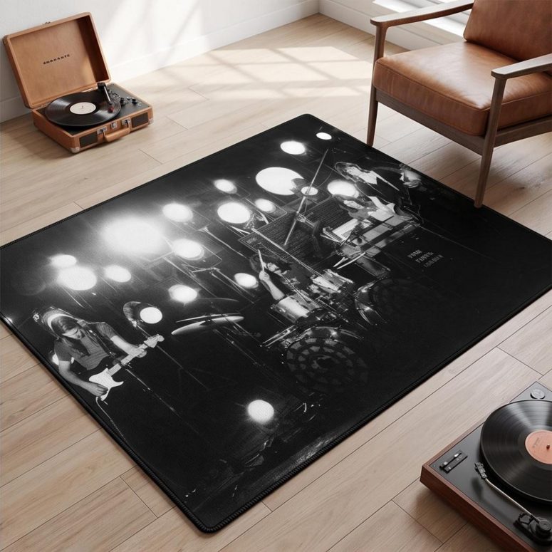Pink Floyd Rug - Pink Floyd Live at Pompeii 1972 Pink Floyd Rug - Pink Floyd Live at Pompeii 1972