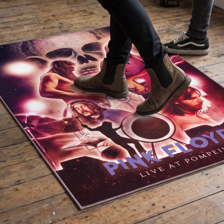 Pink Floyd Rug - Pink Floyd Live At PomPeii Illustration Pink Floyd Rug - Pink Floyd Live At PomPeii Illustration