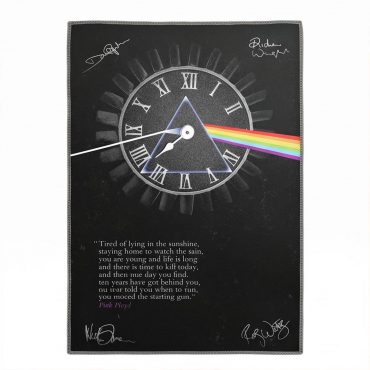 Pink Floyd Rug - Pink Floyd quote Time Art Pre Signed