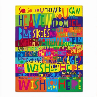 Pink Floyd Rug - Pink Floyd Wish You Were Here Limited Edition Art Print Signed LyricArt