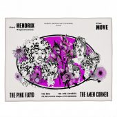 Pink Floyd Rug - Tallenge Pink Floyd And Jimi Hendrix 1967 Vintage UK Concert