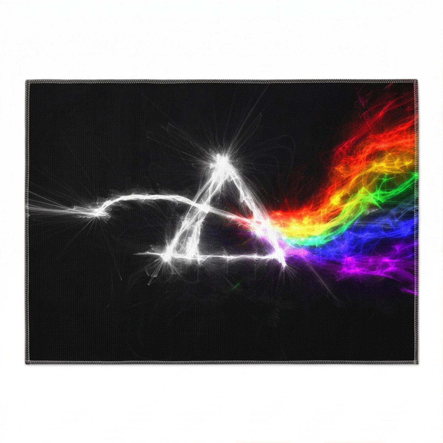 Pink Floyd Rug - The Dark Side Of The Moon Electric Smoke Pink Floyd Rug - The Dark Side Of The Moon Electric Smoke