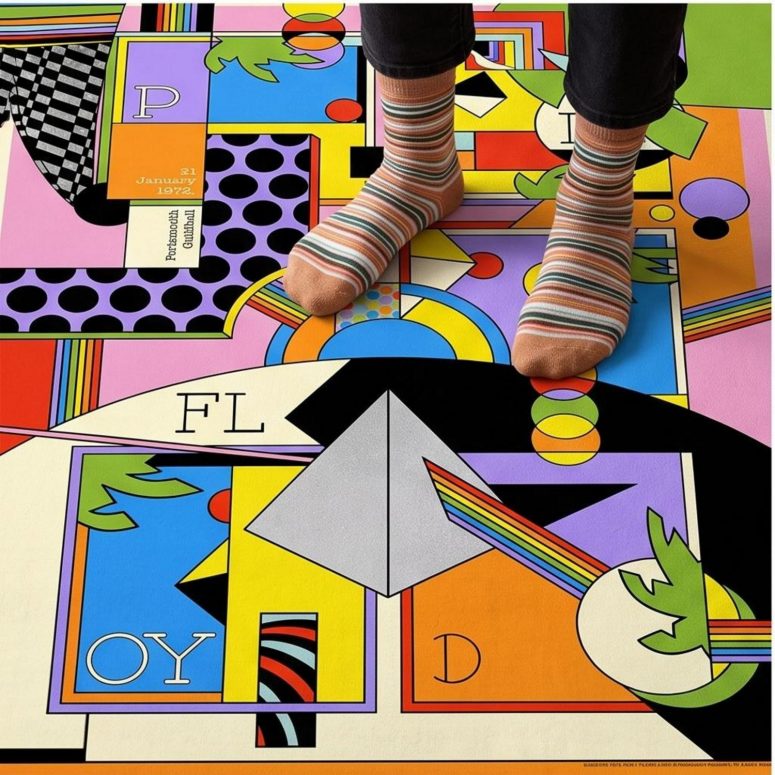 Pink Floyd Rug - The Dark side Of The Moon Live Debut 50th Anniversary