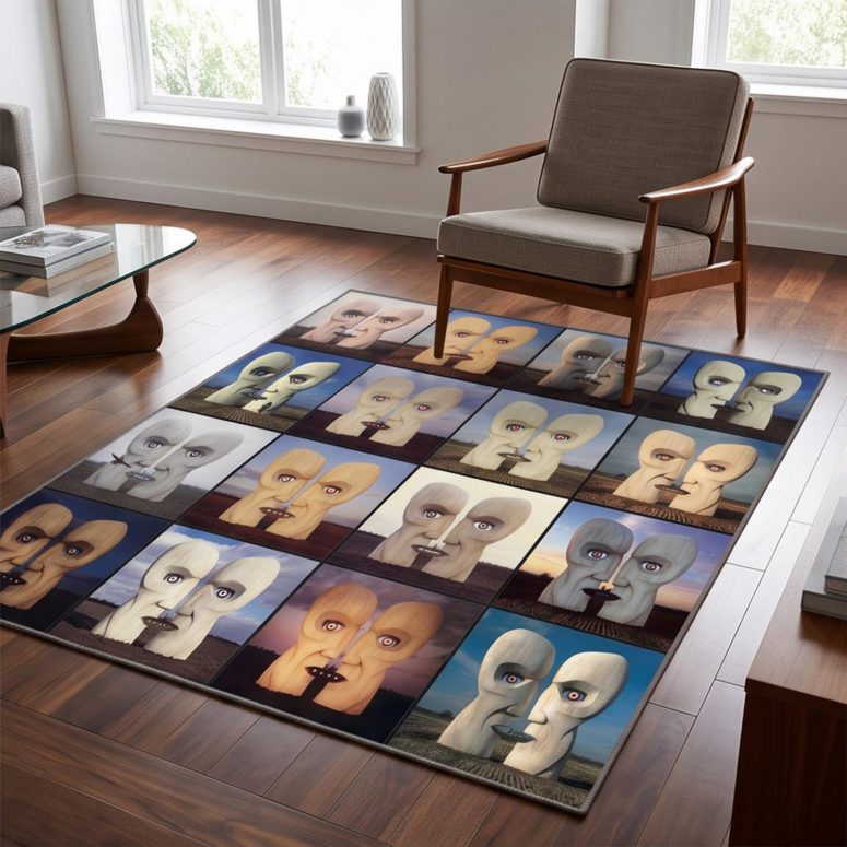 Pink Floyd Rug - The Division Bell Collage Pink Floyd Rug - The Division Bell Collage
