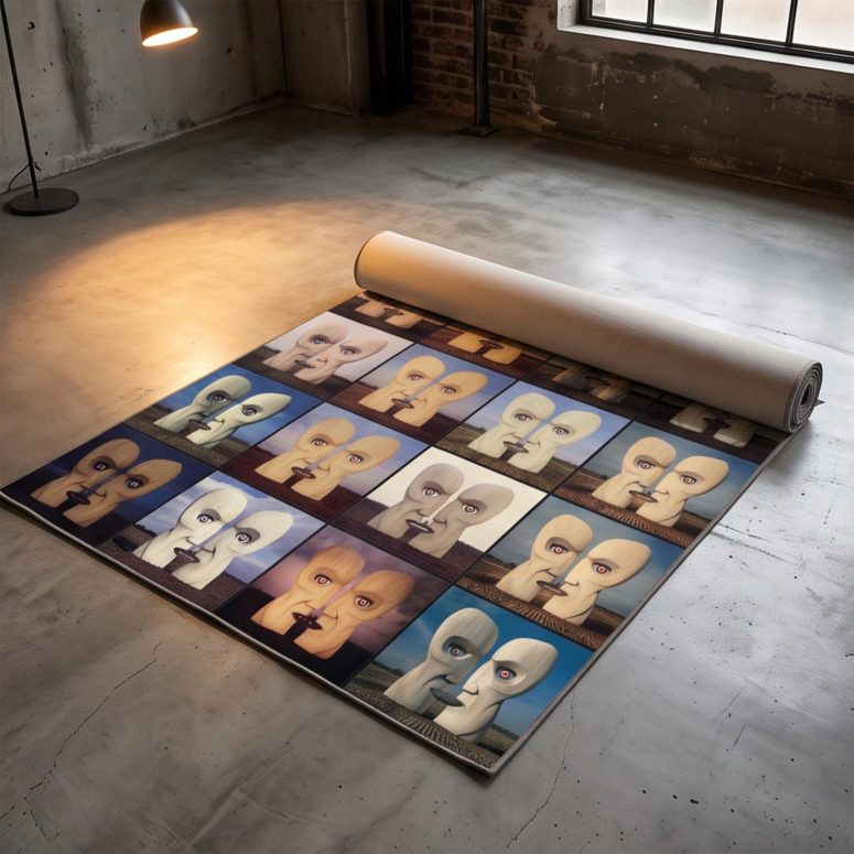 Pink Floyd Rug - The Division Bell Collage Pink Floyd Rug - The Division Bell Collage