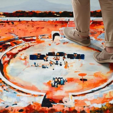 Pink Floyd Rug - This is where the magic happens Pink Floyd in Pompeii Painting