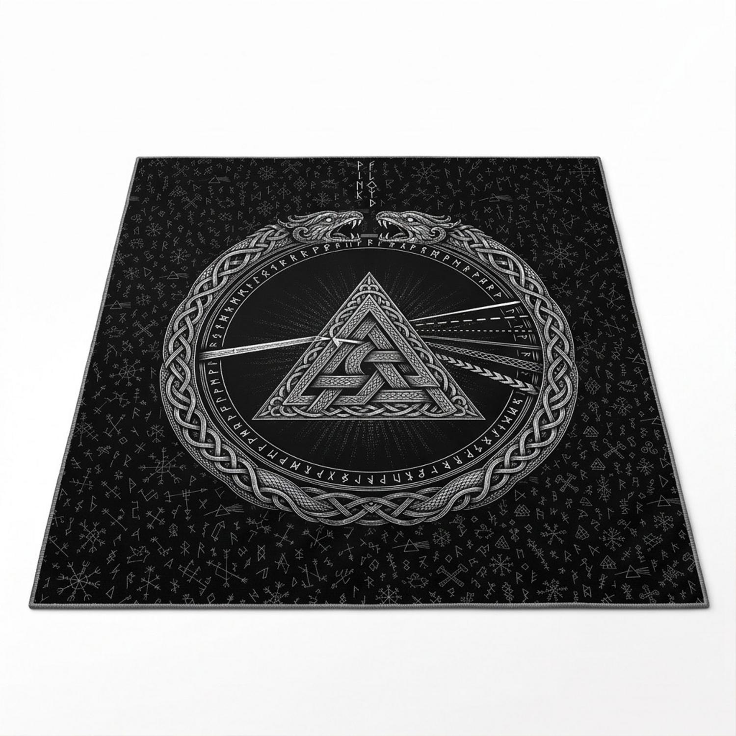 Pink Floyd Rug - Viking Valknut Dark Side Of The Moon Pink Floyd Rug - Viking Valknut Dark Side Of The Moon