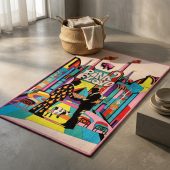 Pink Floyd Rug - Wish You Were Here Animals Atom Mother Psychedelic Art Pink Floyd Rug - Wish You Were Here Animals Atom Mother Psychedelic Art