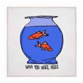Pink Floyd Rug - Wish You Were Here lost souls in Fish Bowl Doodle Art